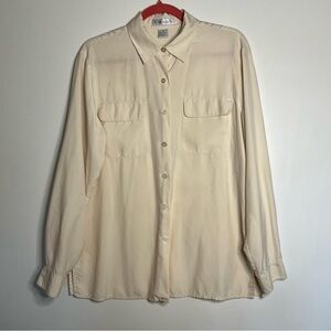 Chaus Cream Silk Blouse